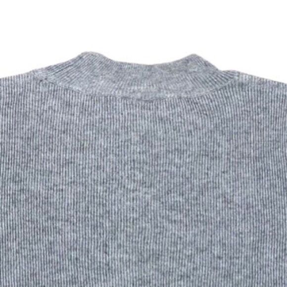 New!! TOPSHOP Grey Wool Blend Knit Ribbed Long Sleeve Cropped Sweater - Sz 6 US - Picture 10 of 10